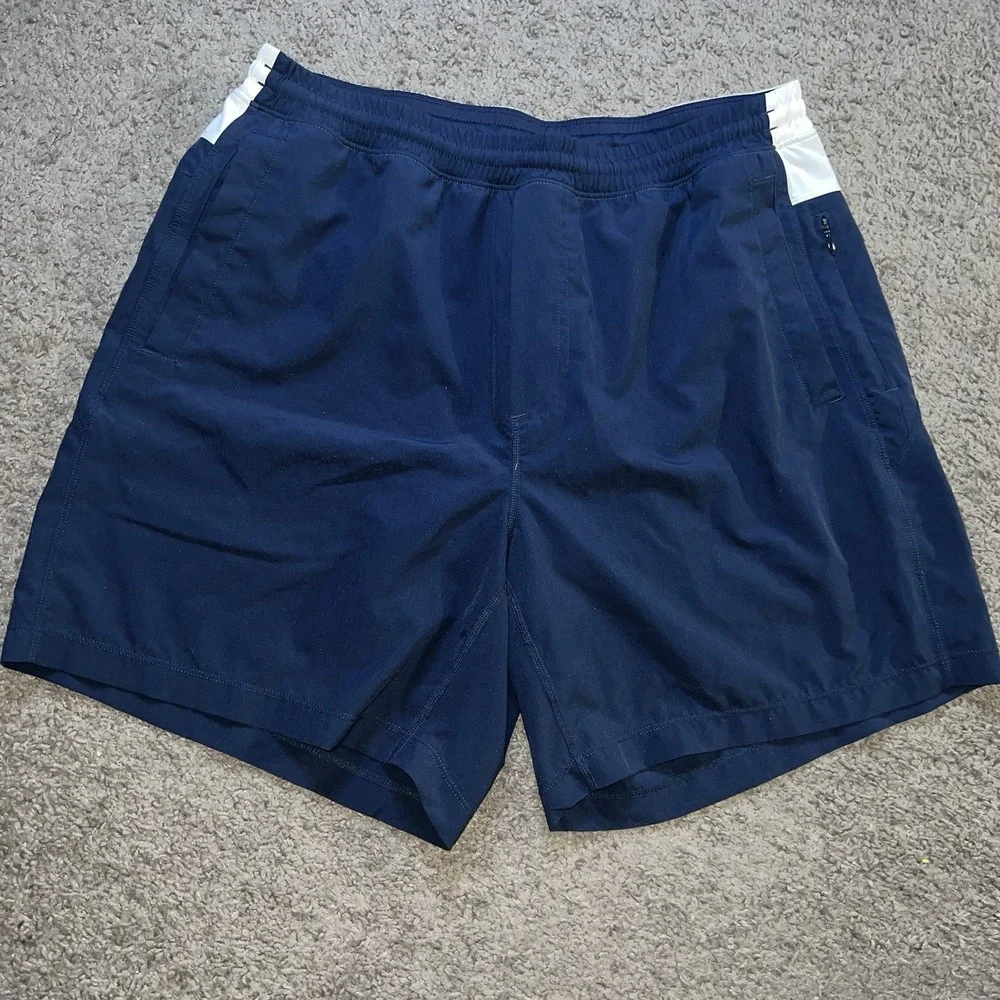 Bird Dogs Mens XL Lined Activewear Shorts Navy Blue 7 Inch Inseam Boomstick